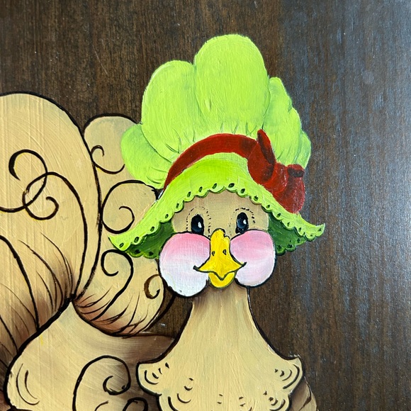 70s hand painted Thanksgiving decor - Picture 4 of 5
